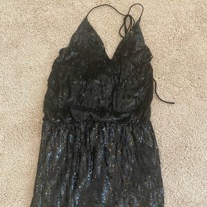 Haute Hippie sequin halter dress